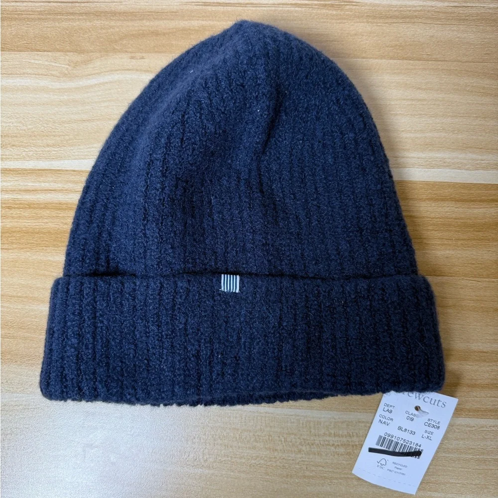 CREWCUTS NAVY‎ Waffle Knit Beanie Winter Warm Casual Hat NWT
